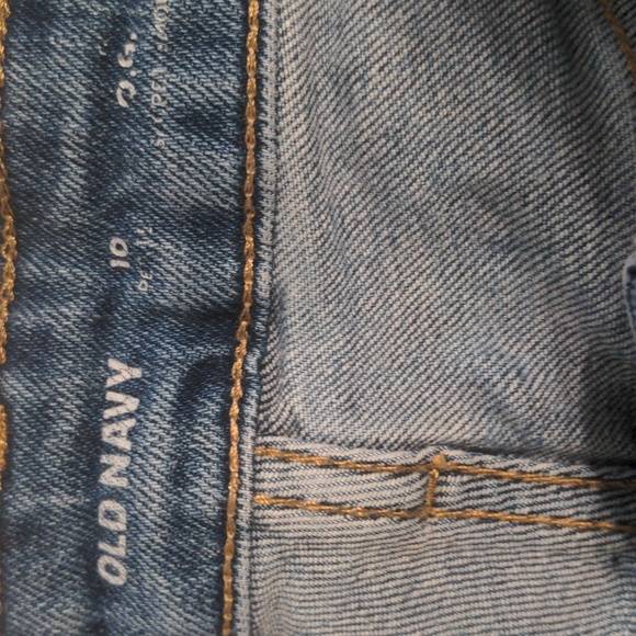 Old Navy Light Blue Frayed Hem High Rise Denim Jeans. Size 10 P - Picture 2 of 8